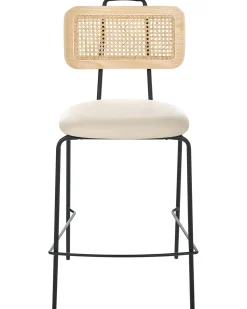 Set di 2 sedie alte ADELANTO Beige chiaro