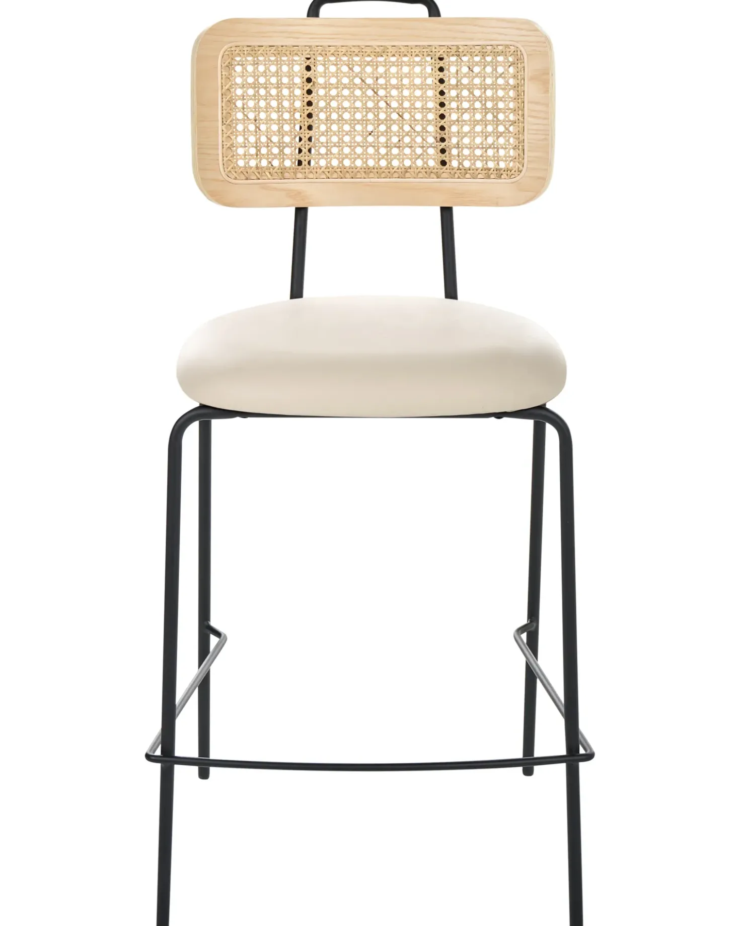 Set di 2 sedie alte ADELANTO Beige chiaro
