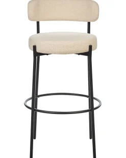 Set di 2 sedie alte ALLISON Bouclé Beige chiaro