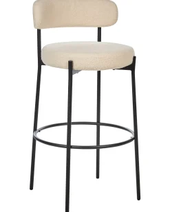 Set di 2 sedie alte ALLISON Bouclé Beige chiaro