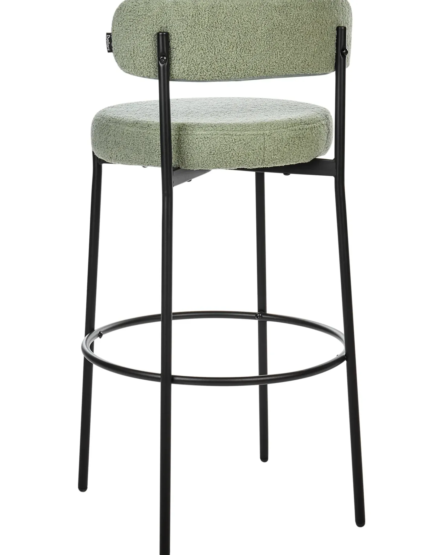 Set di 2 sedie alte ALLISON Bouclé Verde chiaro