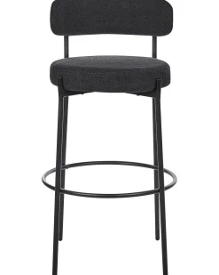Set di 2 sedie alte ALLISON Bouclé Nero