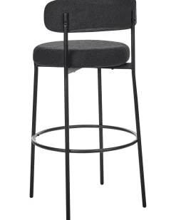 Set di 2 sedie alte ALLISON Bouclé Nero
