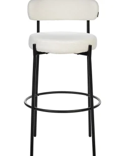 Set di 2 sedie alte ALLISON Bouclé Bianco