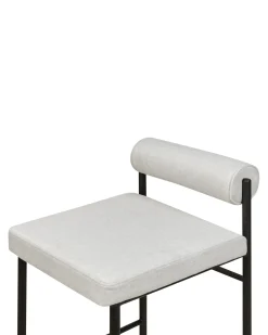 Set di 2 sedie alte AMAYA Grigio chiaro