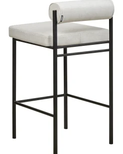 Set di 2 sedie alte AMAYA Grigio chiaro