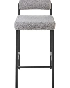 Set di 2 sedie alte AMAYA Bouclé Grigio