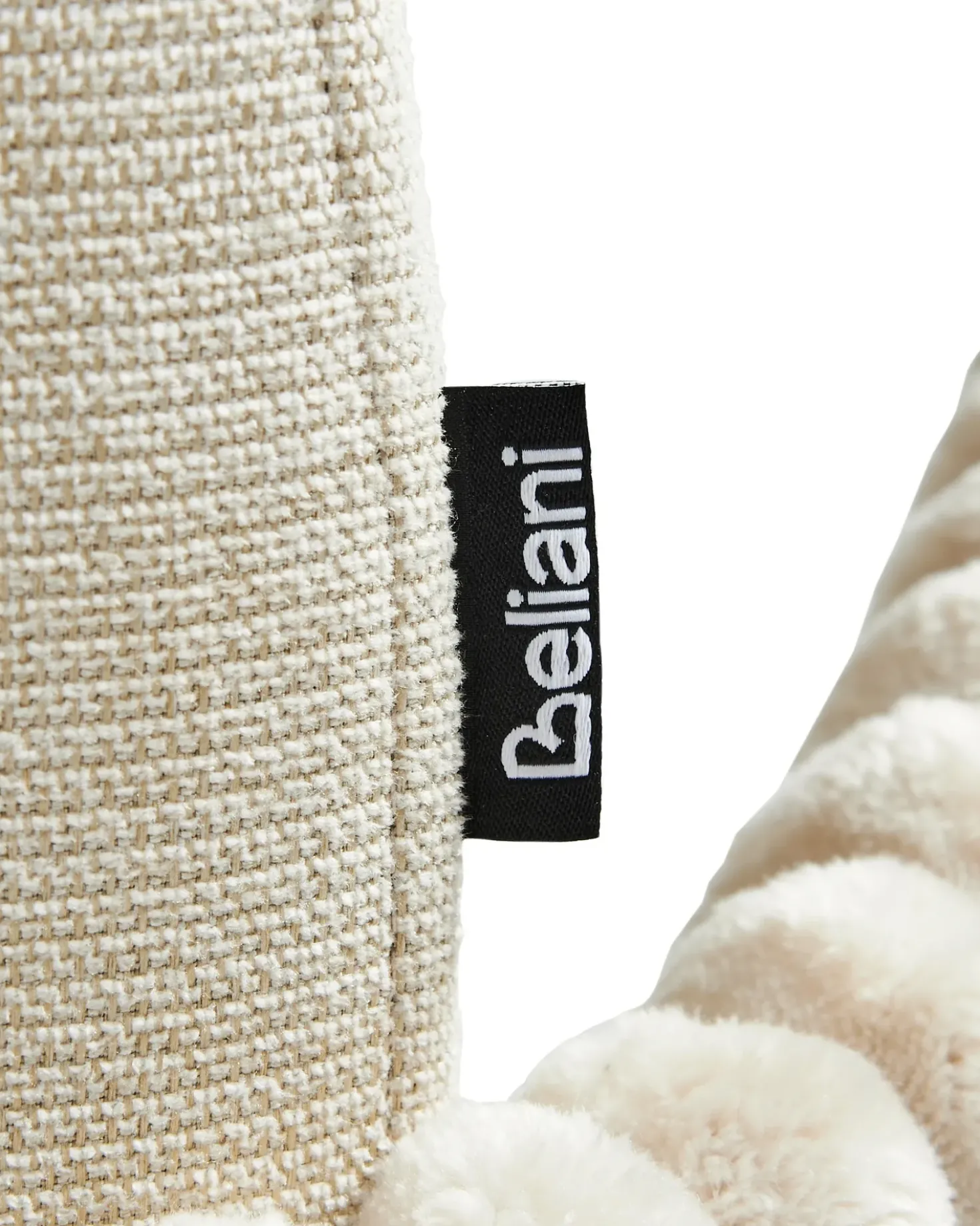 Set di 2 sedie alte AMITY Tessuto Beige chiaro