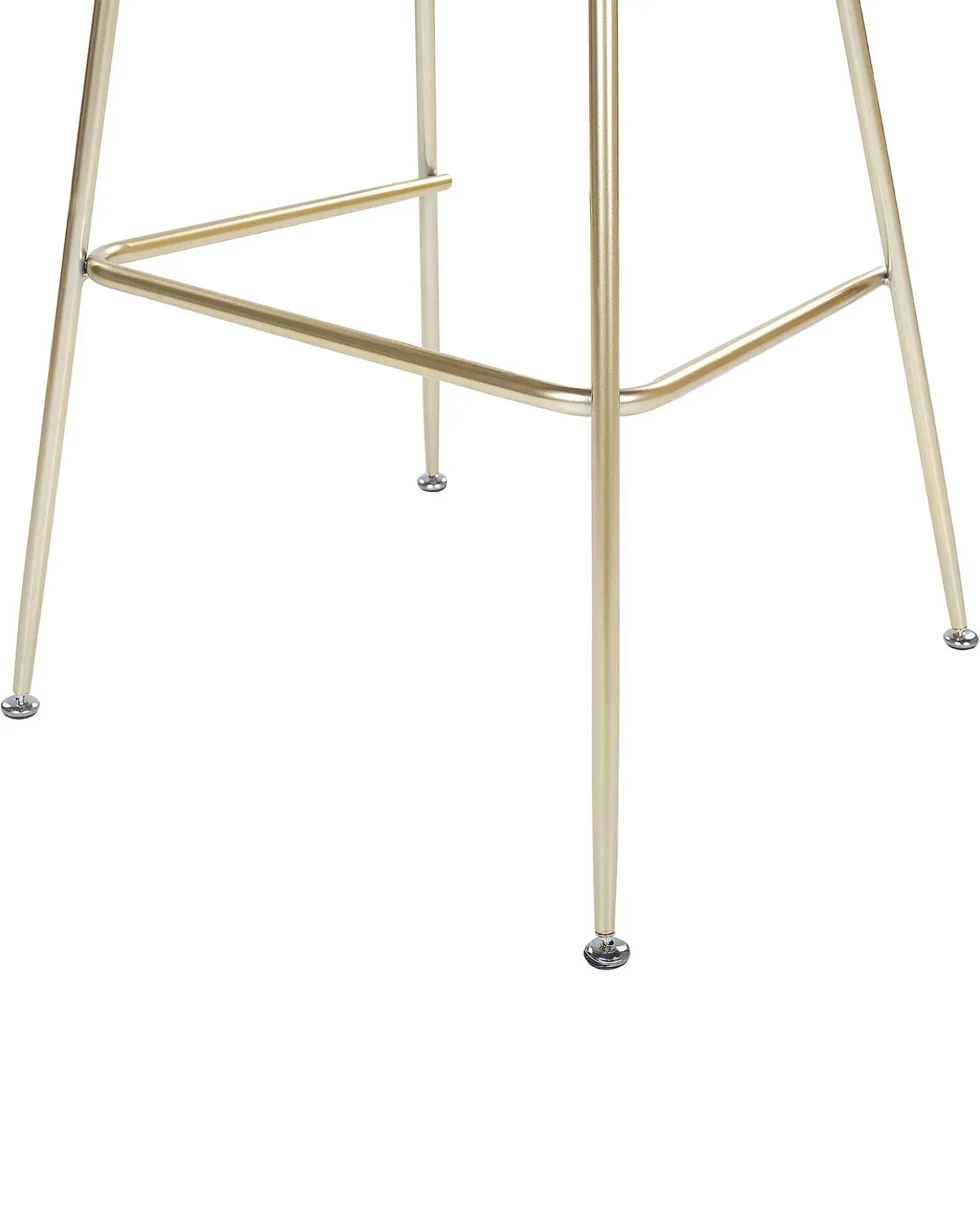 Set di 2 sedie alte ARCOLA Velluto Grigio chiaro