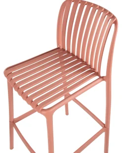 Set di 2 sedie alte ARICCIA 2 in 1 Materiale sintetico Rosso chiaro