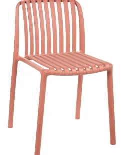 Set di 2 sedie alte ARICCIA 2 in 1 Materiale sintetico Rosso chiaro