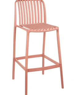 Set di 2 sedie alte ARICCIA 2 in 1 Materiale sintetico Rosso chiaro