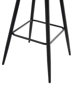 Set di 2 sedie alte CASMALIA Bouclé Verde scuro
