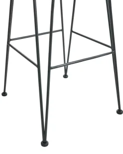 Set di 2 sedie alte CASSITA Rattan Marrone