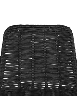 Set di 2 sedie alte CASSITA Rattan Nero