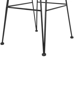 Set di 2 sedie alte CASSITA Rattan Nero