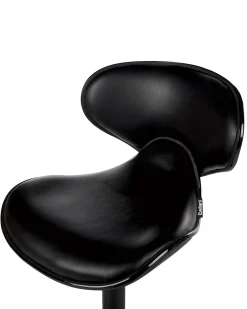 Set di 2 sedie alte CONWAY Pelle sintetica Nero