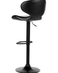 Set di 2 sedie alte CONWAY Pelle sintetica Nero