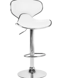 Set di 2 sedie alte CONWAY Pelle sintetica Bianco