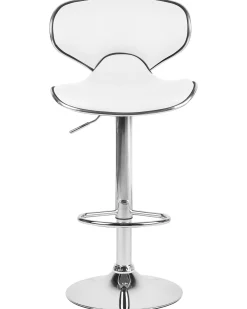 Set di 2 sedie alte CONWAY Pelle sintetica Bianco