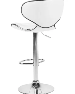 Set di 2 sedie alte CONWAY Pelle sintetica Bianco