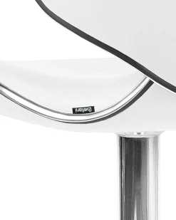 Set di 2 sedie alte CONWAY Pelle sintetica Bianco