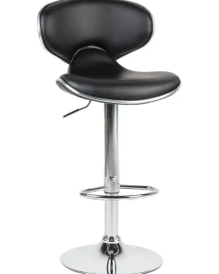 Set di 2 sedie alte CONWAY Pelle sintetica Nero