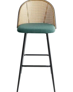Set di 2 sedie alte CORNELL Metallo Verde