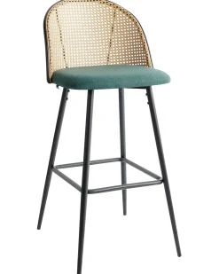 Set di 2 sedie alte CORNELL Metallo Verde