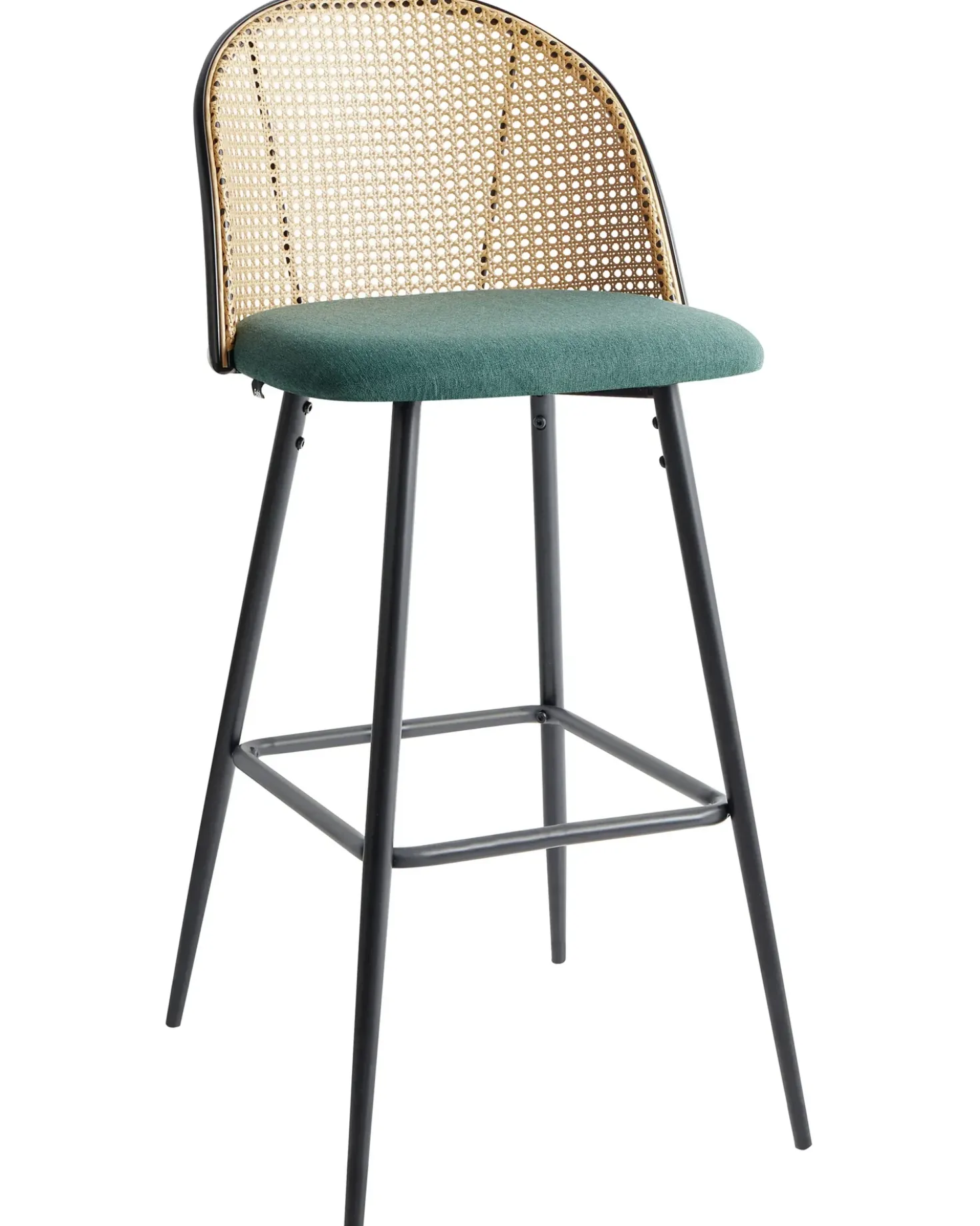 Set di 2 sedie alte CORNELL Metallo Verde