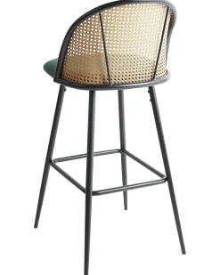 Set di 2 sedie alte CORNELL Metallo Verde