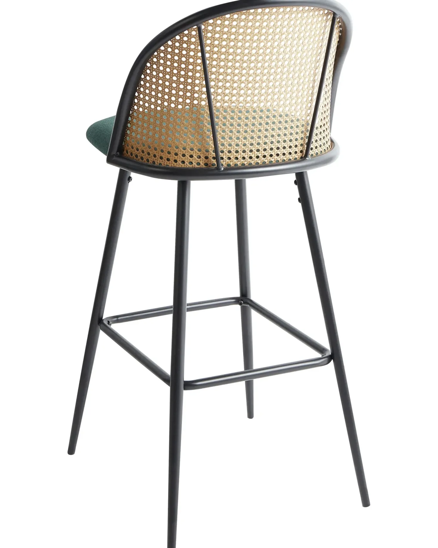 Set di 2 sedie alte CORNELL Metallo Verde
