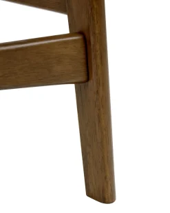 Set di 2 sedie alte CYNTHIANA Legno Marrone/Bianco Sporco