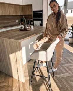 Set di 2 sedie alte DARIEN Beige
