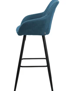 Set di 2 sedie alte DARIEN Blu oltremare