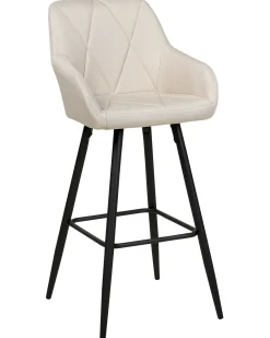 Set di 2 sedie alte DARIEN Beige chiaro
