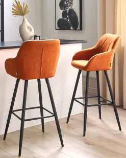Set di 2 sedie alte DARIEN Arancione