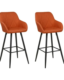Set di 2 sedie alte DARIEN Arancione