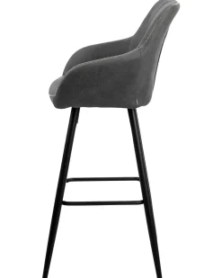 Set di 2 sedie alte DARIEN Grigio