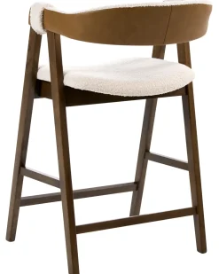 Set di 2 sedie alte DAY Bouclé Marrone/Beige chiaro