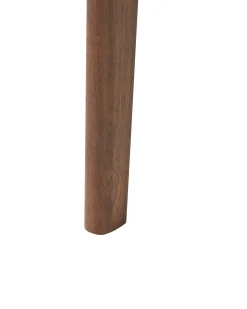 Set di 2 sedie alte DOYLE Legno Marrone/Beige chiaro