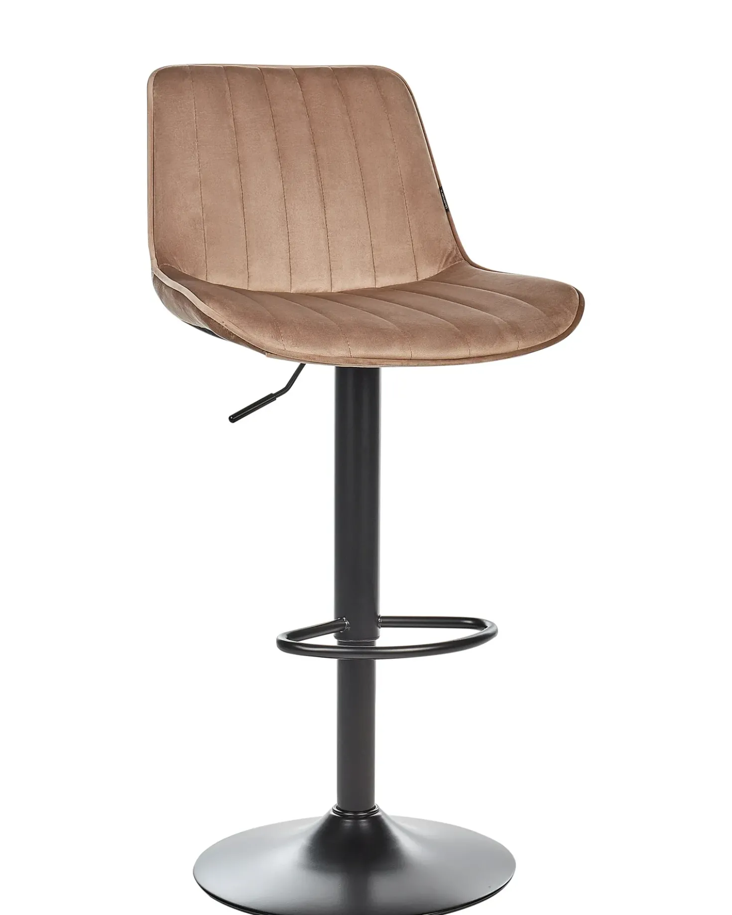 Set di 2 sedie alte DUBROVNIK Velluto Marrone chiaro