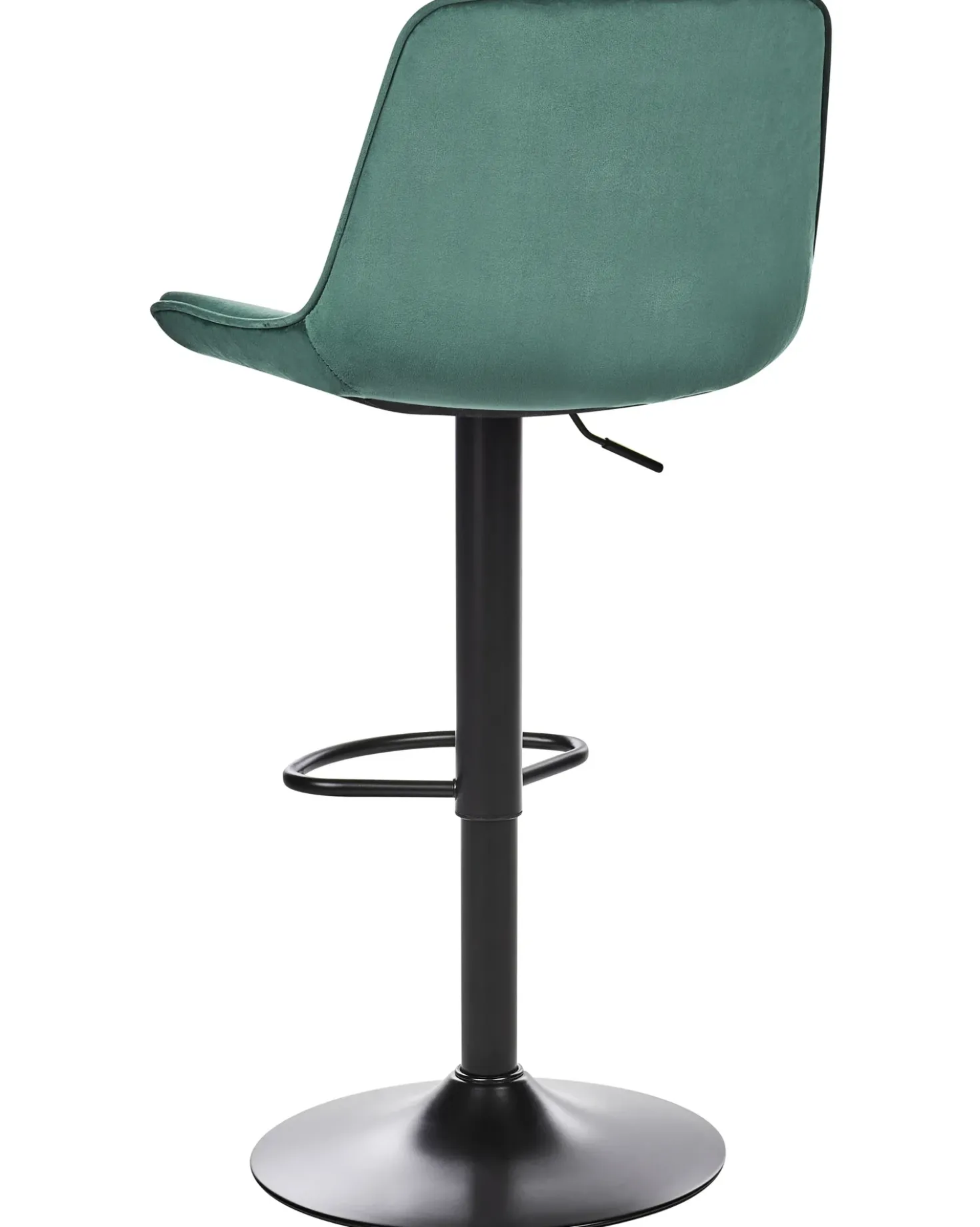 Set di 2 sedie alte DUBROVNIK Velluto Verde smeraldo