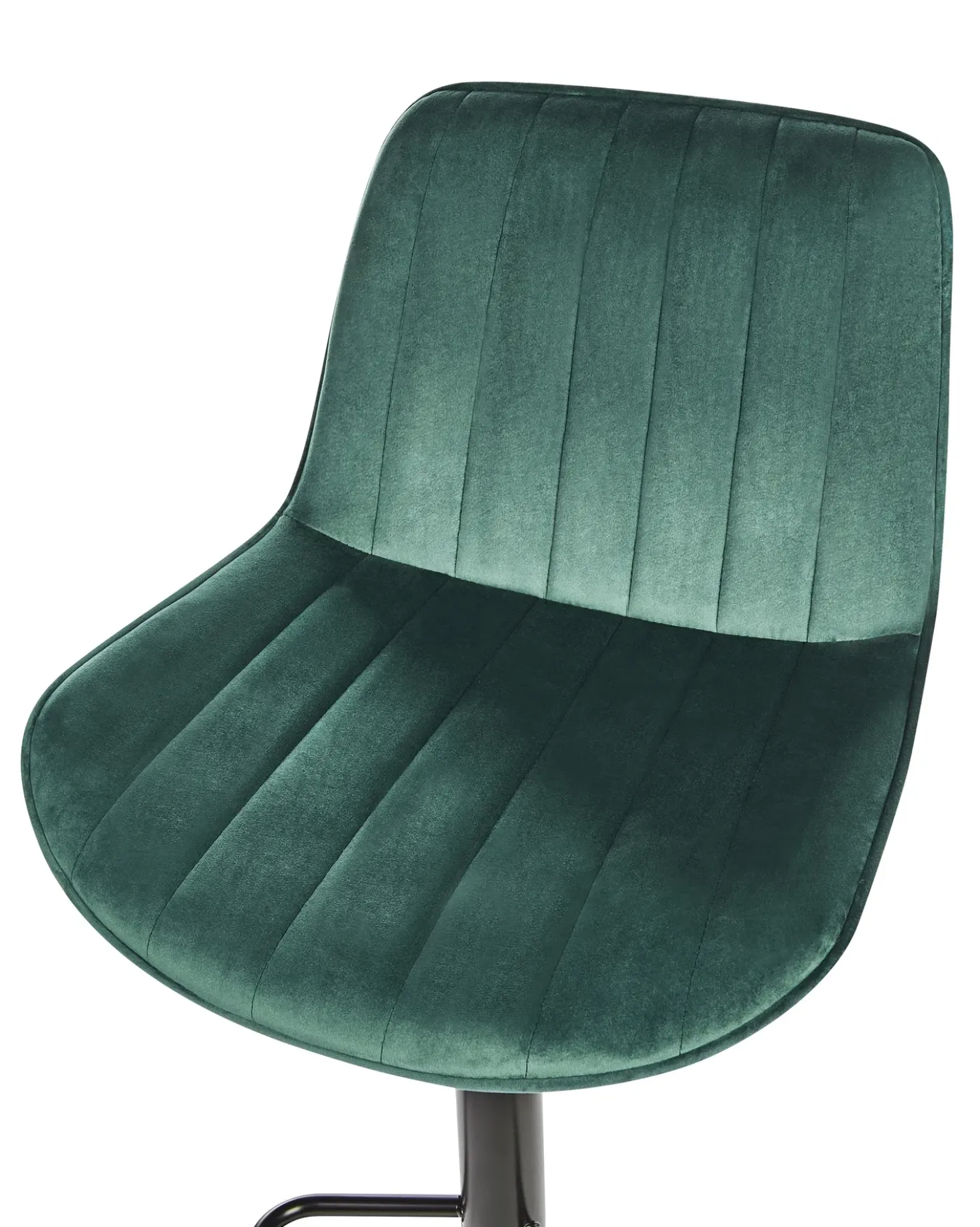 Set di 2 sedie alte DUBROVNIK Velluto Verde smeraldo