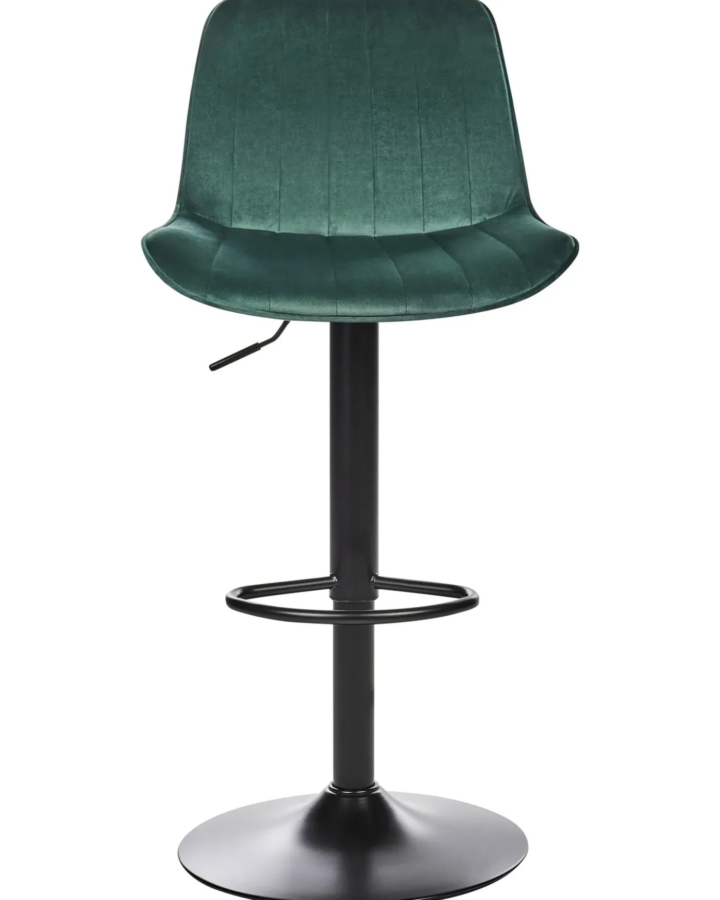 Set di 2 sedie alte DUBROVNIK Velluto Verde smeraldo