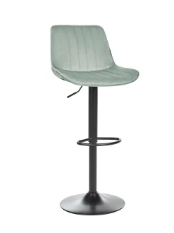 Set di 2 sedie alte DUBROVNIK Velluto Verde menta