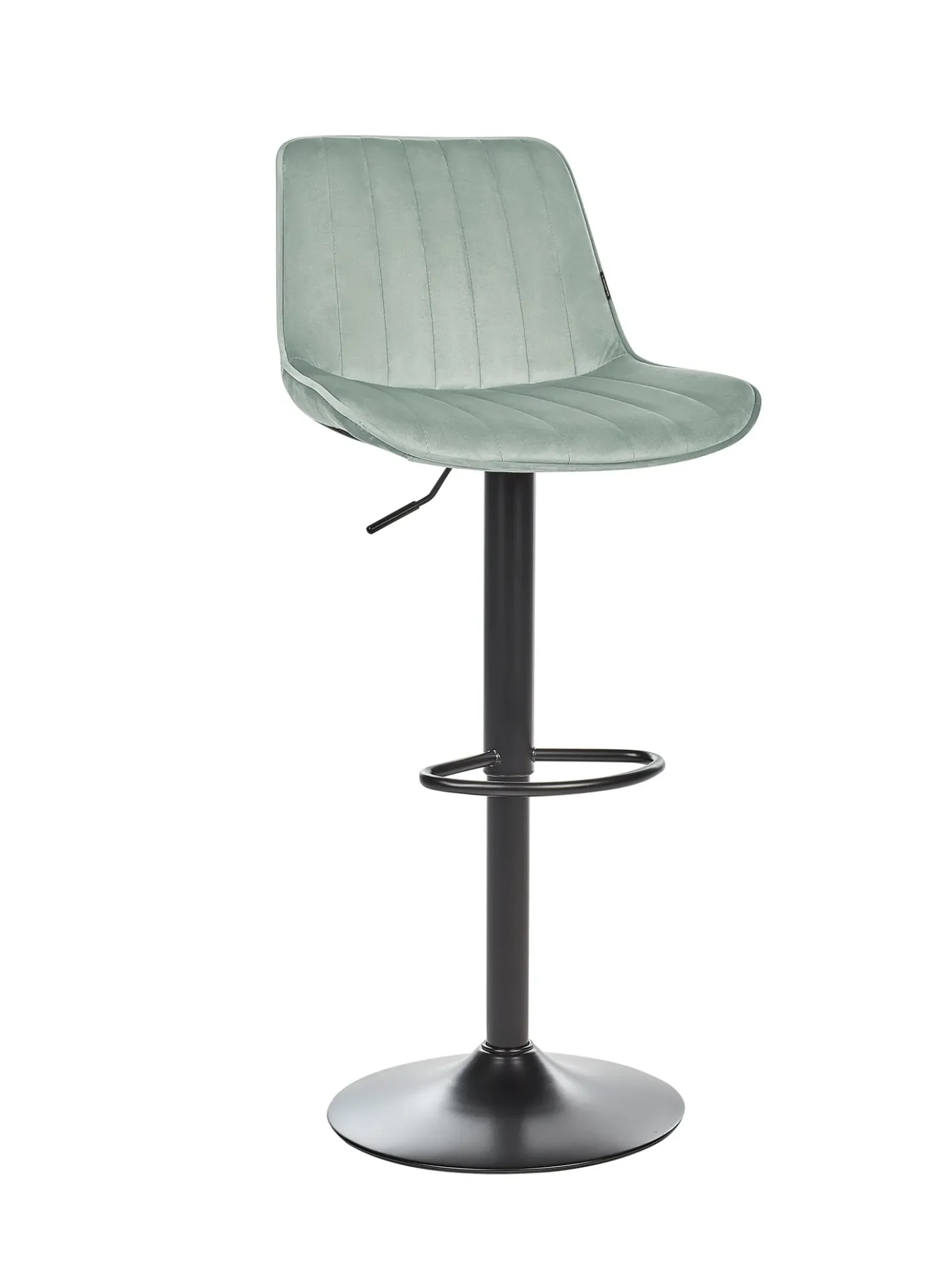 Set di 2 sedie alte DUBROVNIK Velluto Verde menta