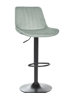 Set di 2 sedie alte DUBROVNIK Velluto Verde menta