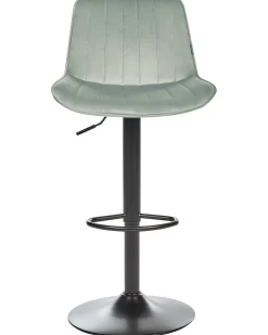 Set di 2 sedie alte DUBROVNIK Velluto Verde menta
