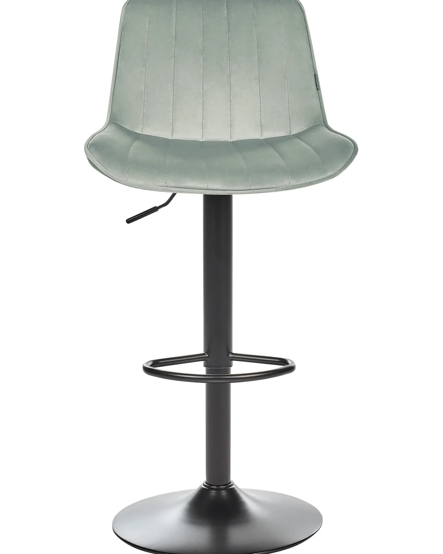 Set di 2 sedie alte DUBROVNIK Velluto Verde menta